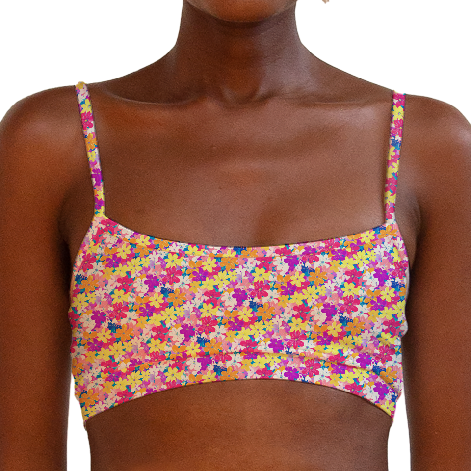 Tiny Flower Series 70 Tube Style Bra