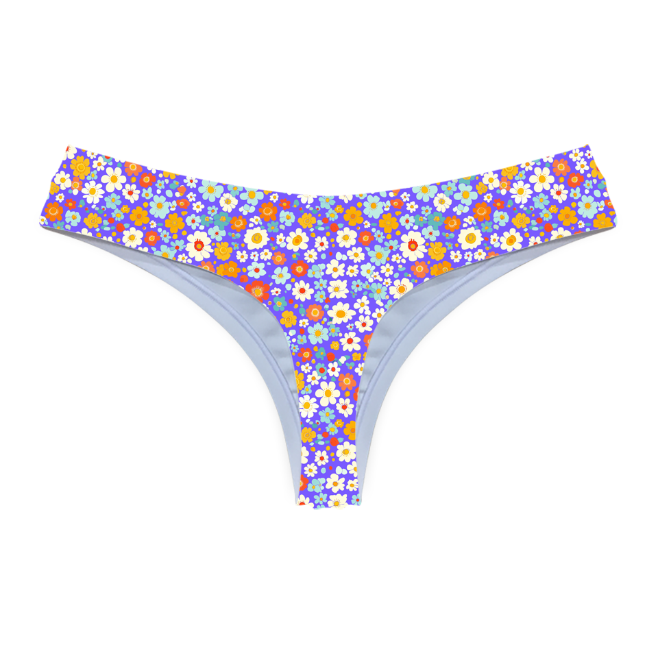 Tiny Flower Series 69 Thong Style Underwear