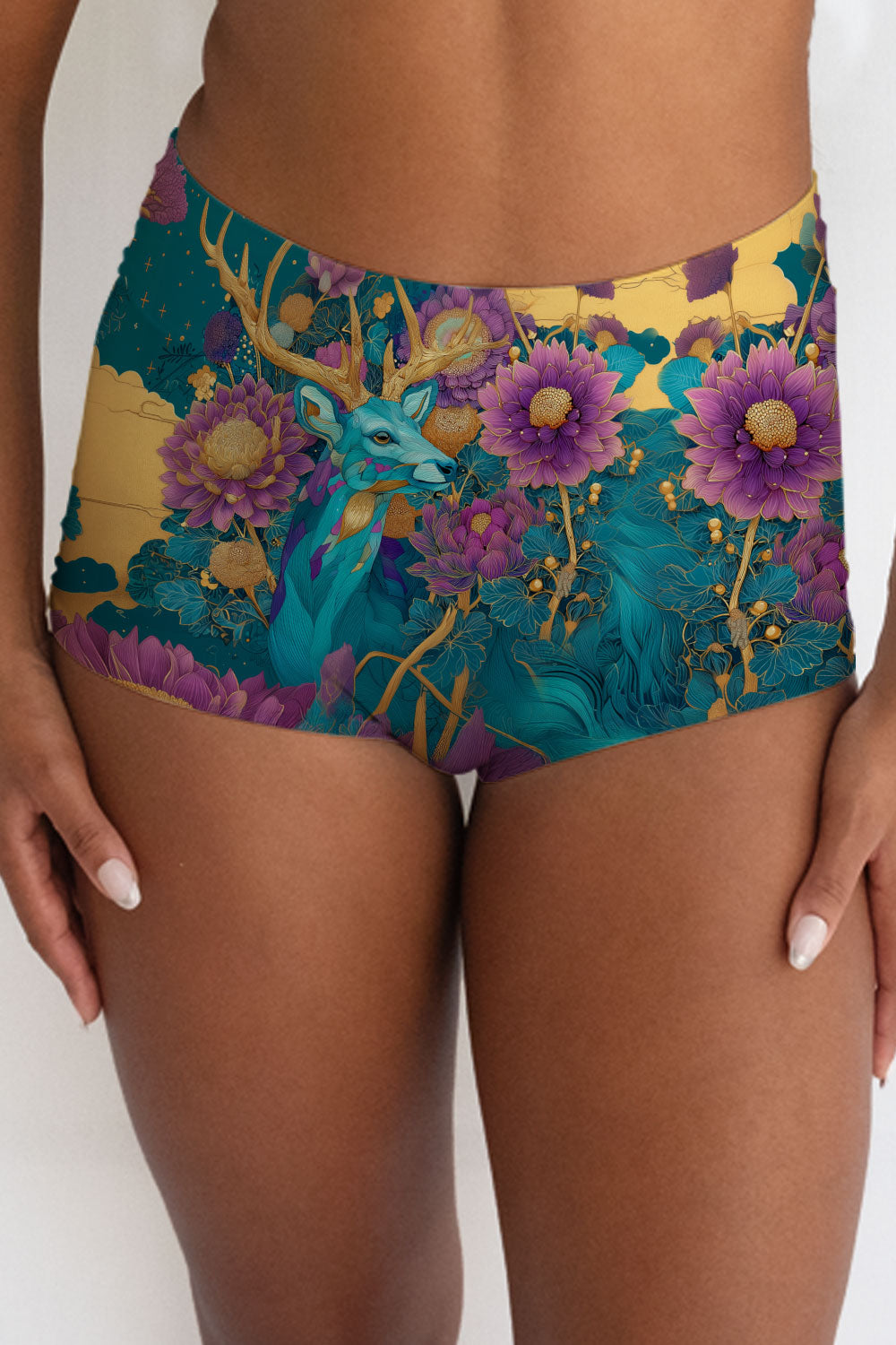 Seri Tropis Berwarna-warni 1 Pinggang Tinggi