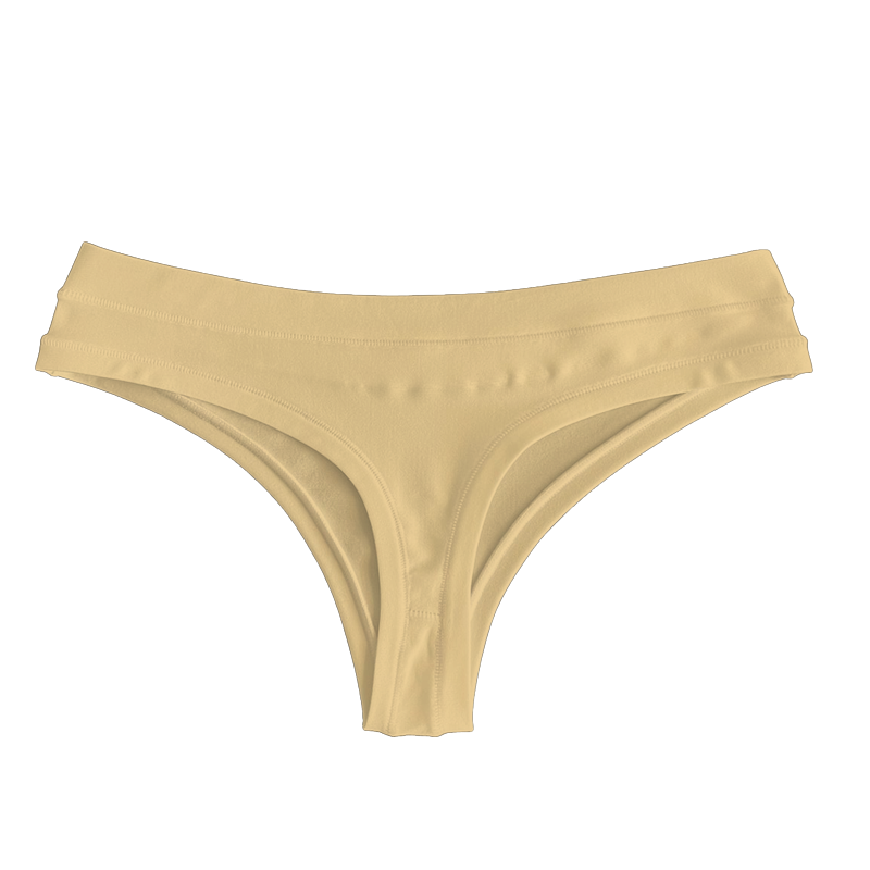 Cream Thong Tencel