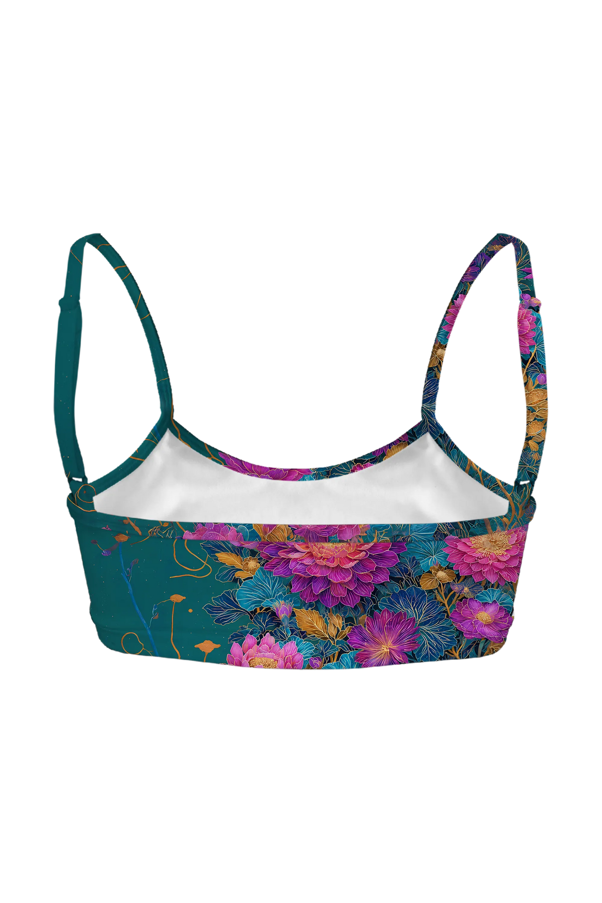 Starlit Dahlia Cat bralette, back view