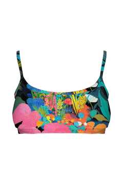 Bralette - Tropical Leaf Cat