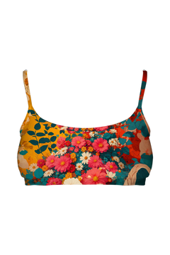 Bralette - Flower Garland Cats