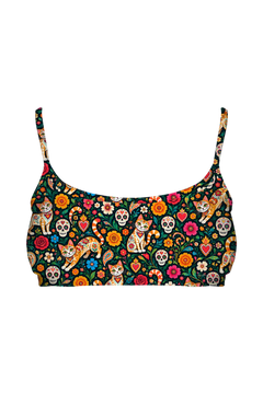 Bralette - Sugar Skull Cats
