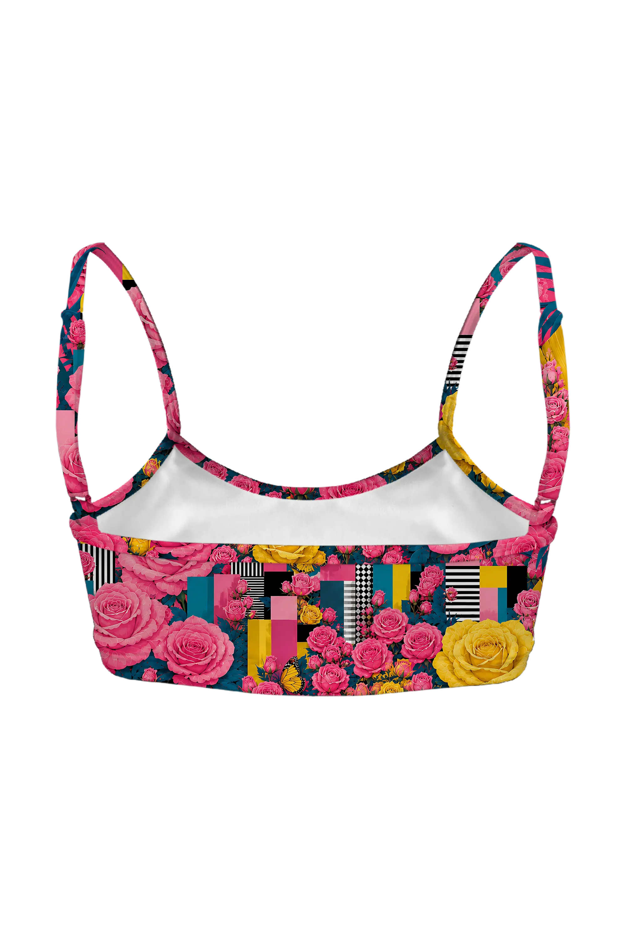 Blooming Cats bralette, back view