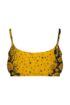 Bralette - Golden Polka Cat