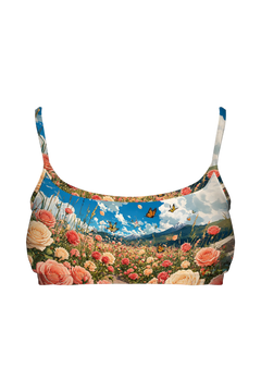 Bralette - Kitten in Rose Meadow