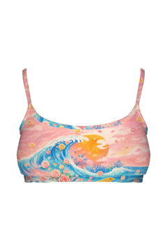 Bralette - Ocean Wave Cat