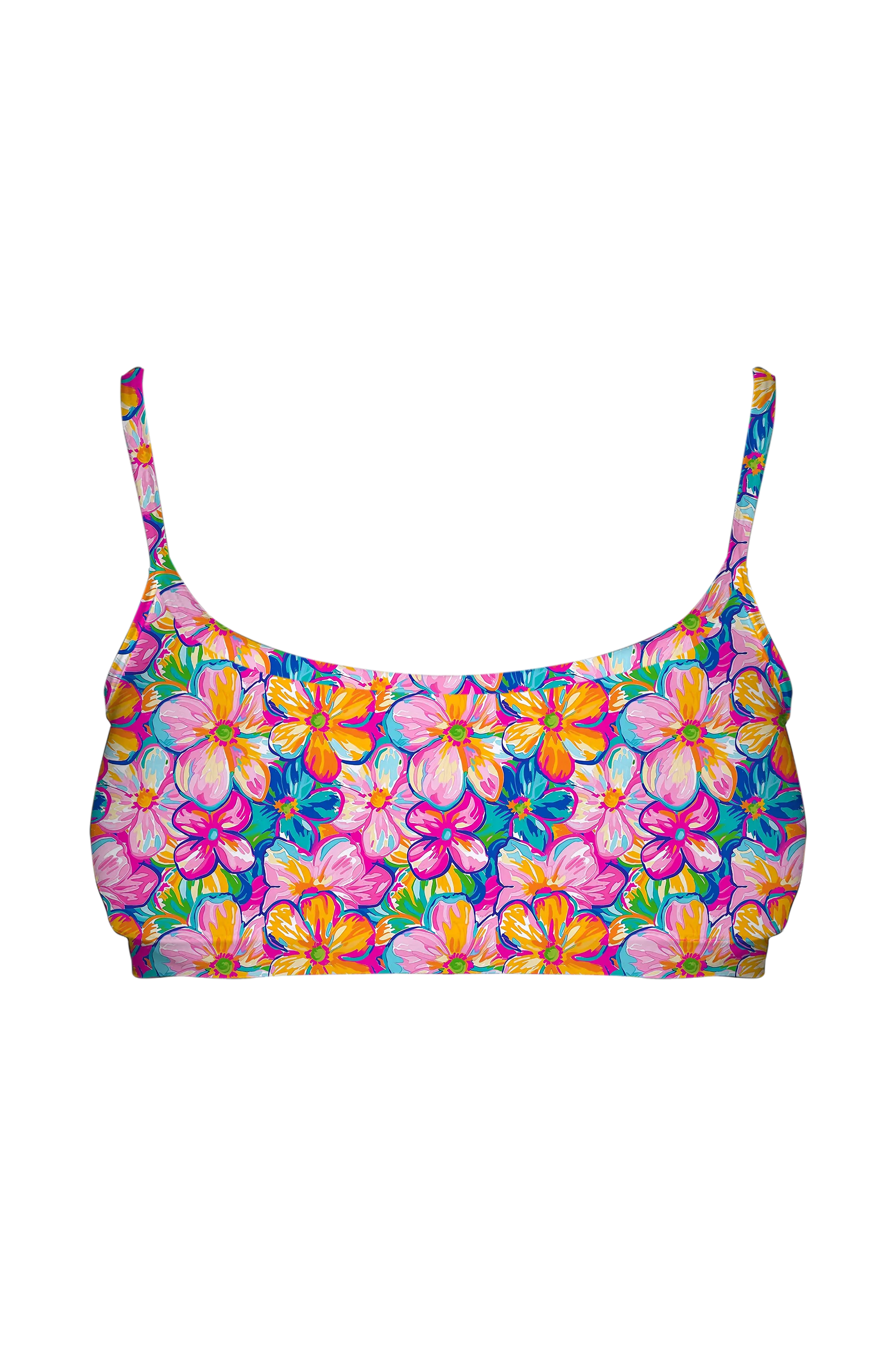 Confetti Petal Bloom bralette, front view