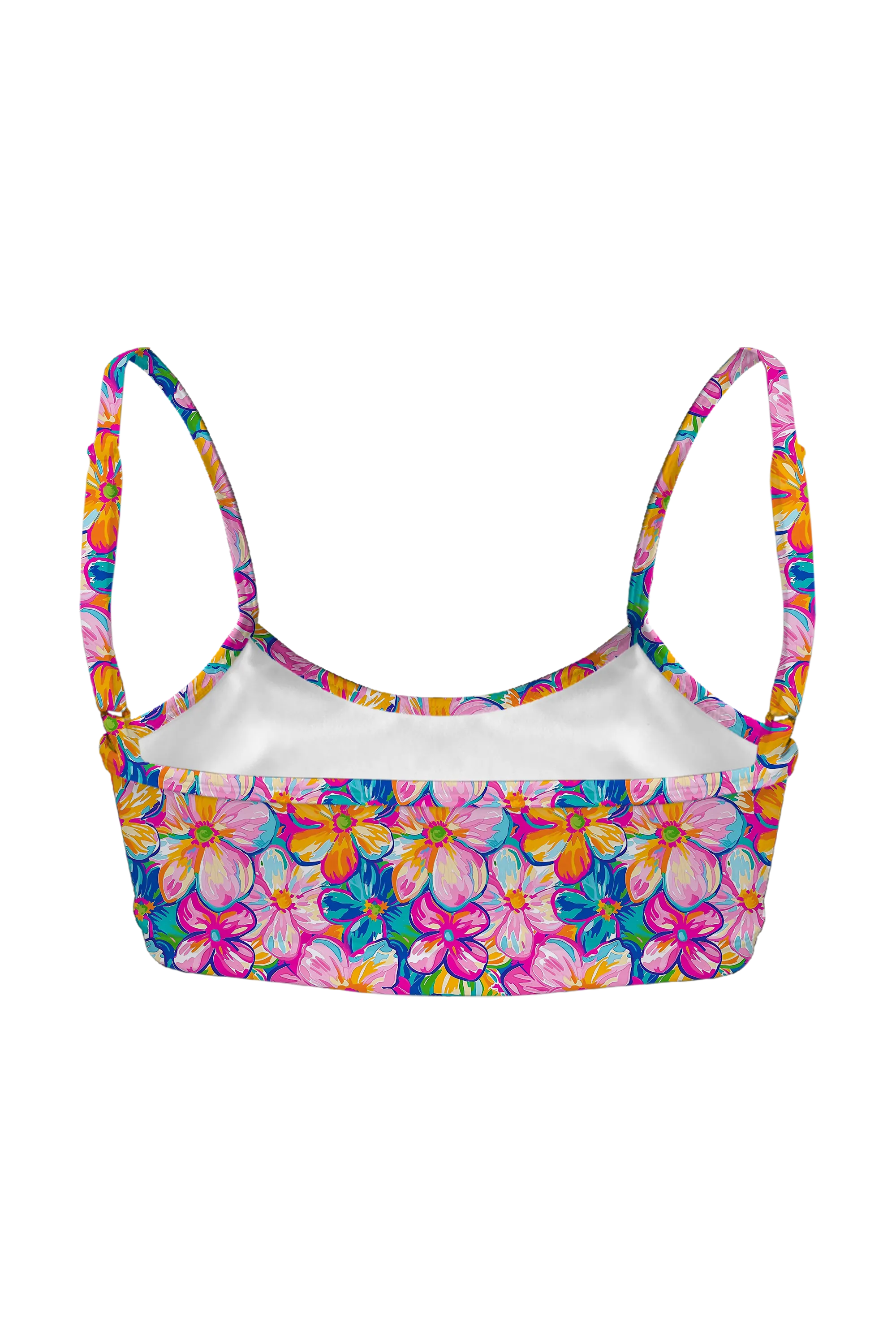 Confetti Petal Bloom bralette, back view