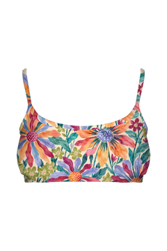Bralette - Painted Rainbow Daisies
