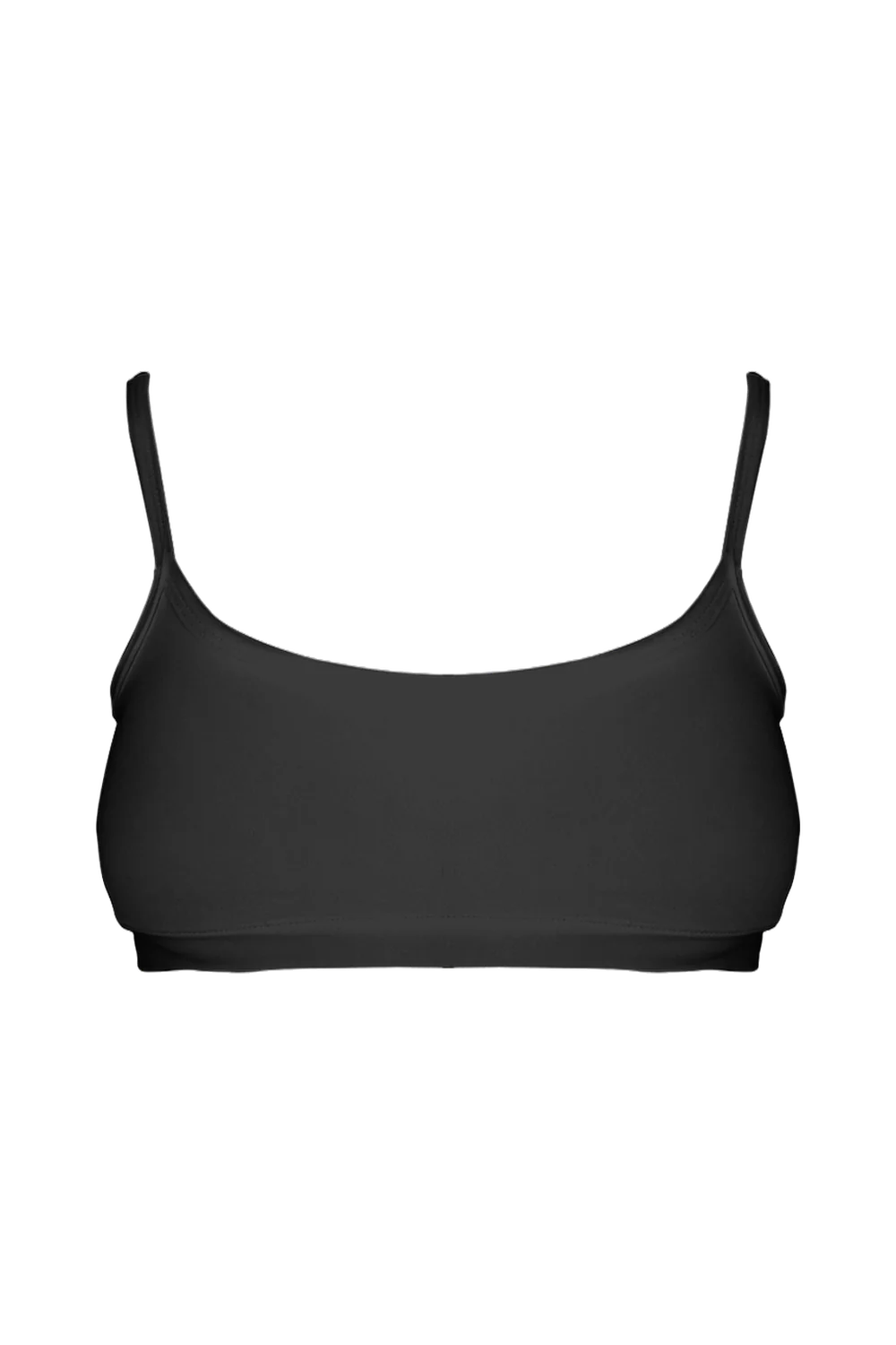 Black Tencel Bralette bralette, front view
