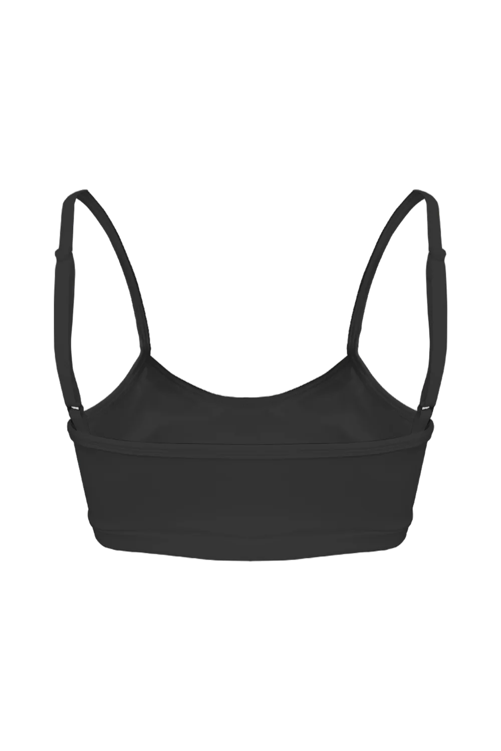 Black Tencel Bralette bralette, back view