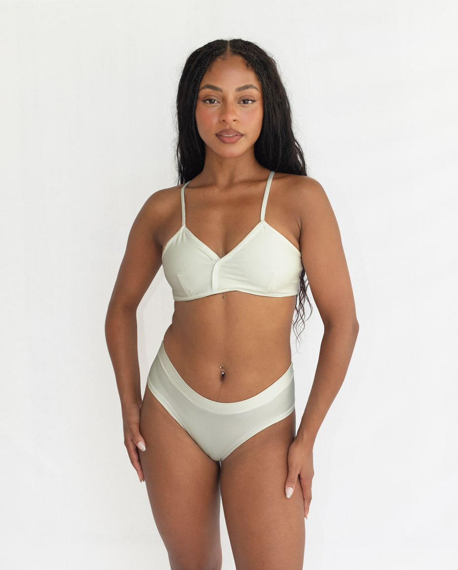 White Tencel Hipster Underwear