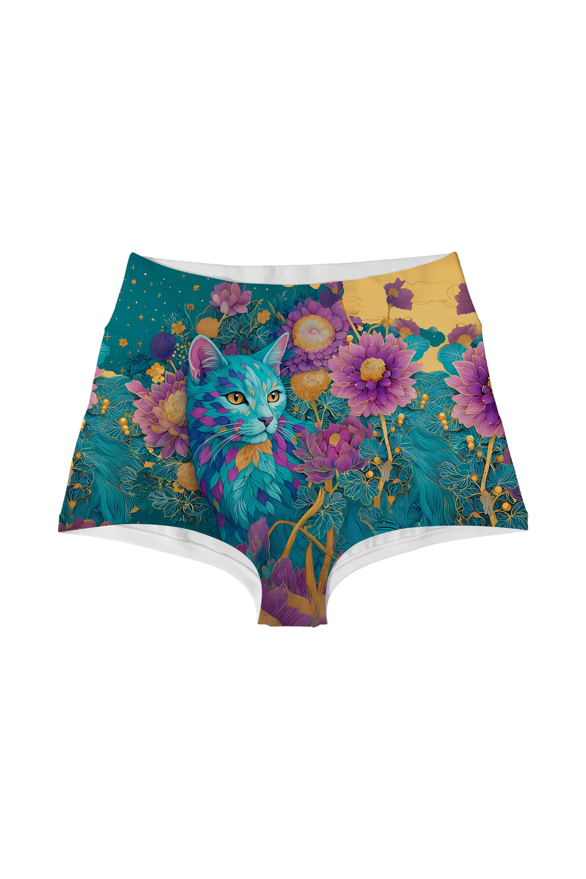 Starlit Dahlia Cat highwaist, front view