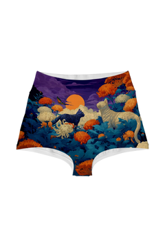Highwaist - Chrysanthemum Moon Cats