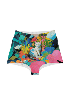 Highwaist - Tropical Leaf Cat