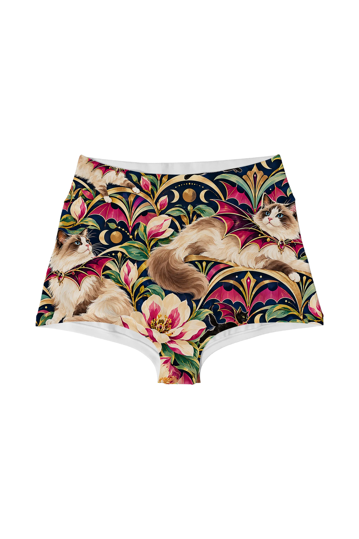 Bat Wing Ragdoll Cats highwaist, front view