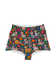 Highwaist - Painted Calavera Kittens