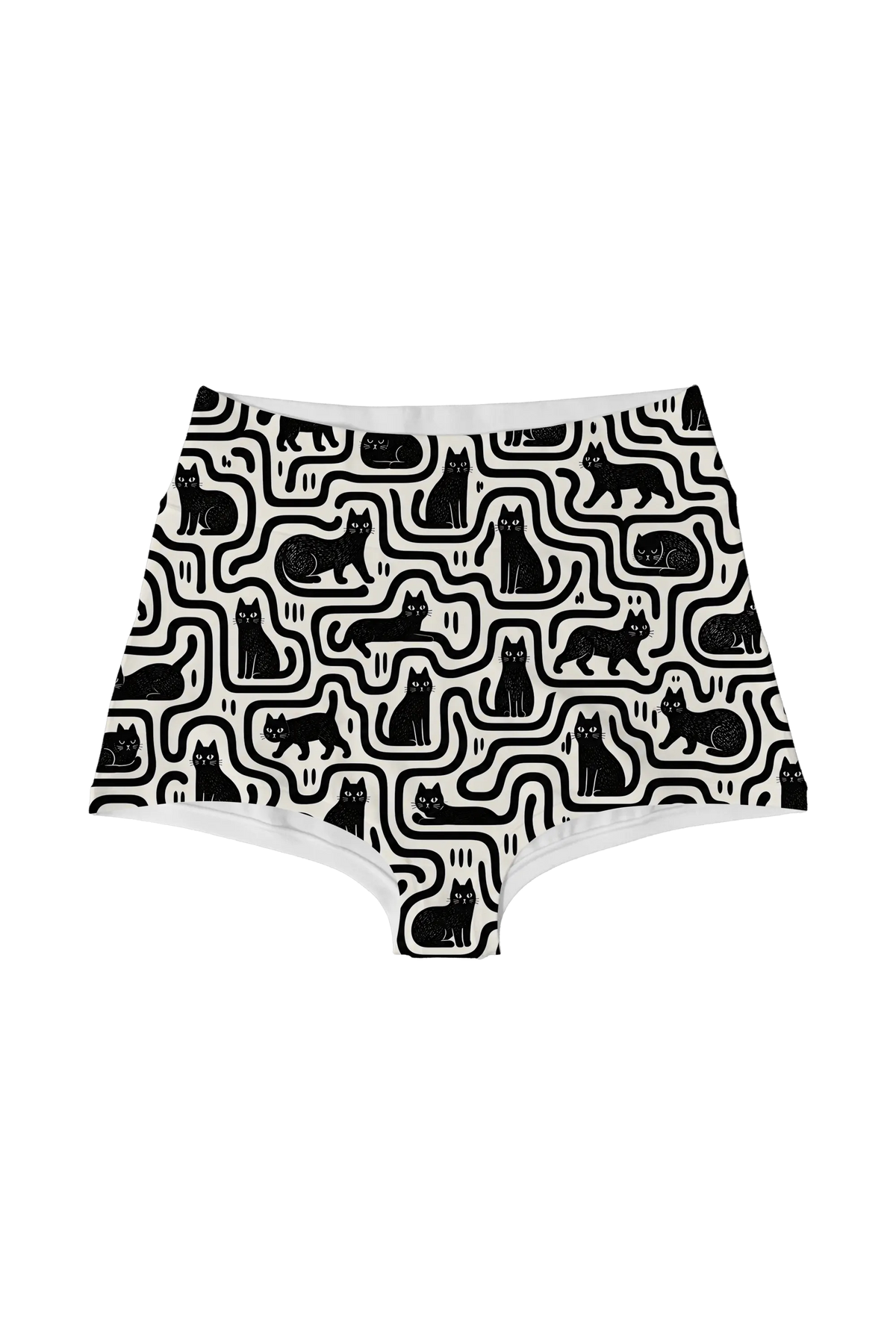 Black Cat Maze highwaist, front view