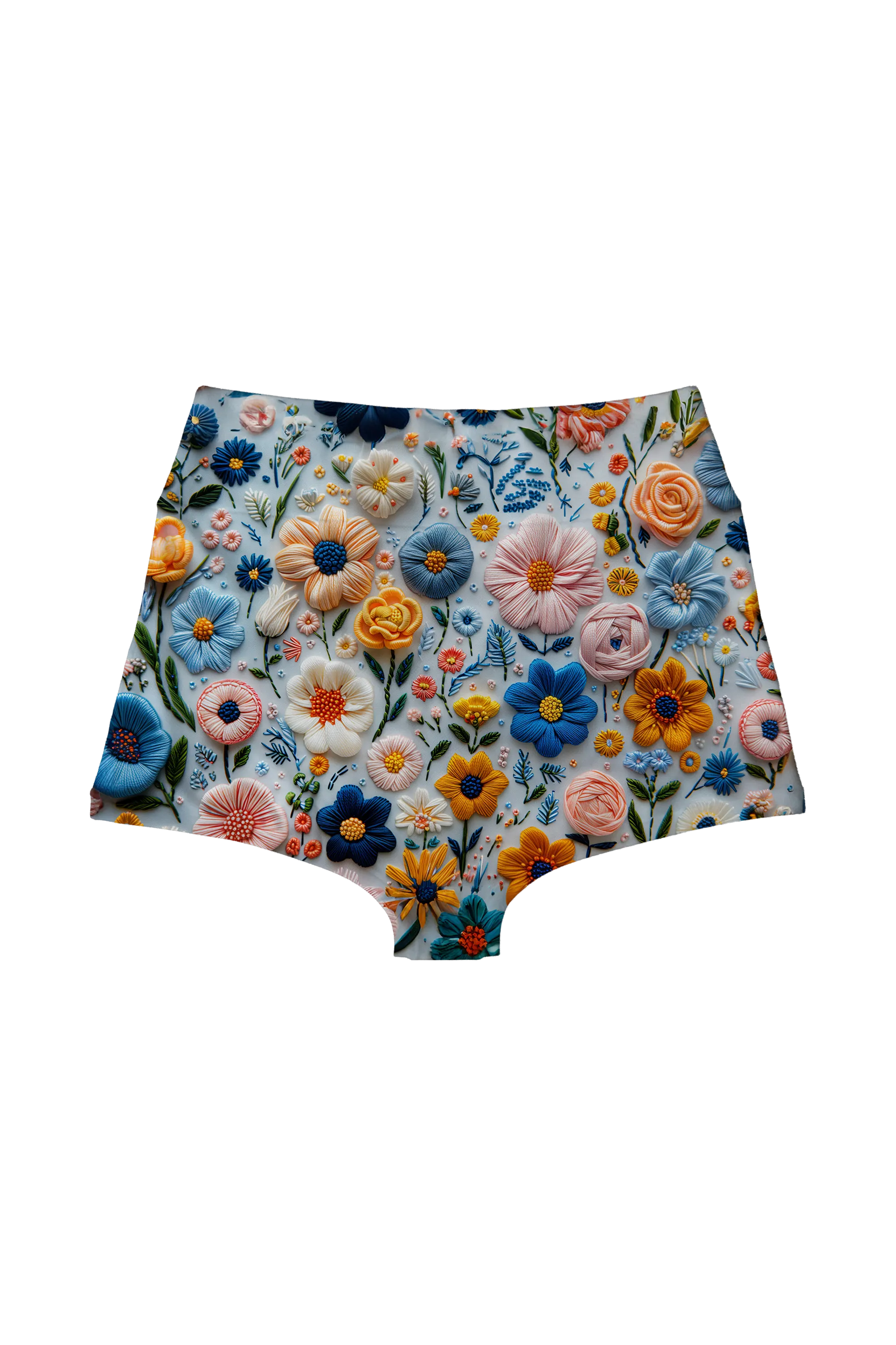 Stitched Wildflower Bed highwaist, back view