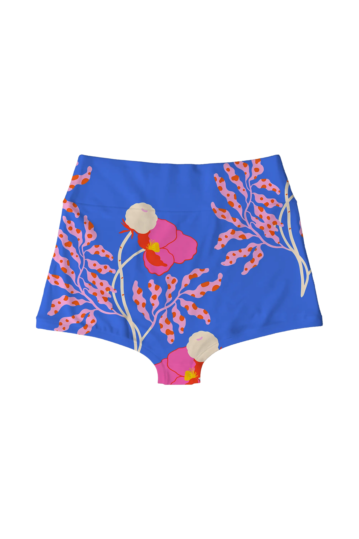Peony Branch Blue highwaist, back view