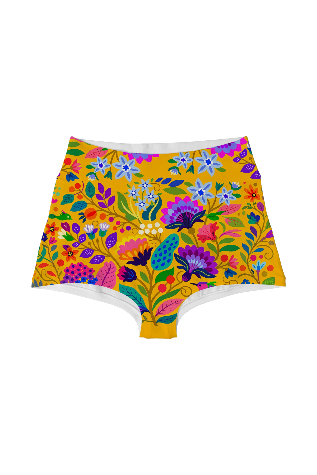 Folk Bird Garden highwaist, front view