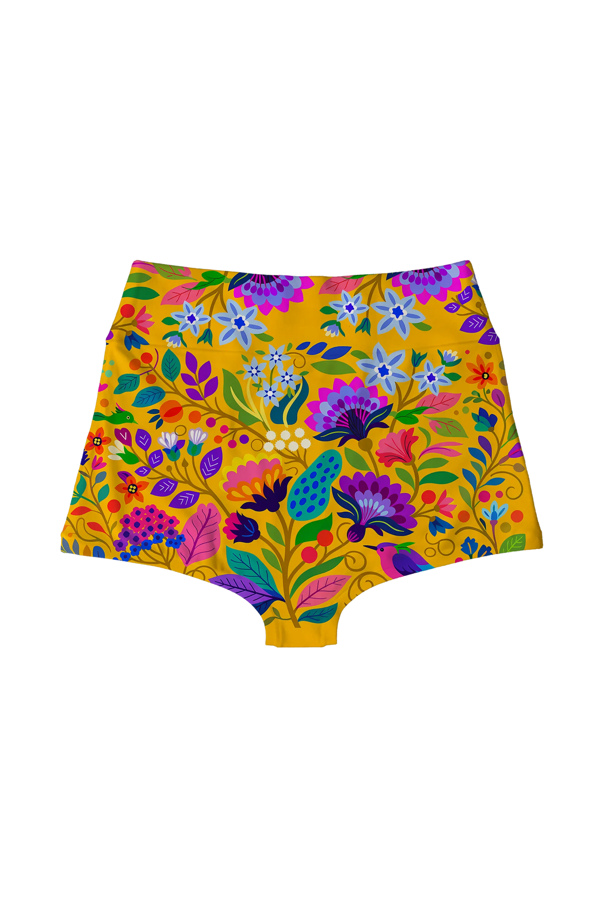 Folk Bird Garden highwaist, back view