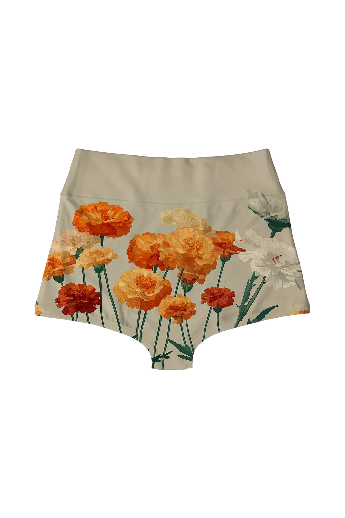 Marigold Bouquet highwaist, back view