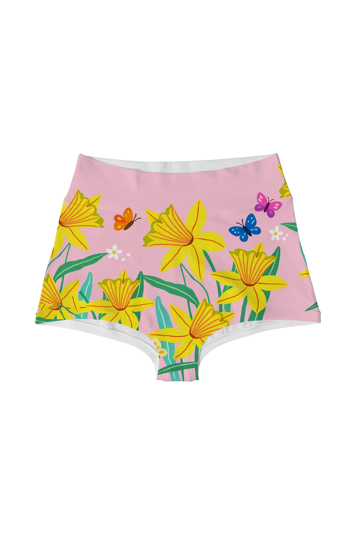 Sunny Daffodils highwaist, front view
