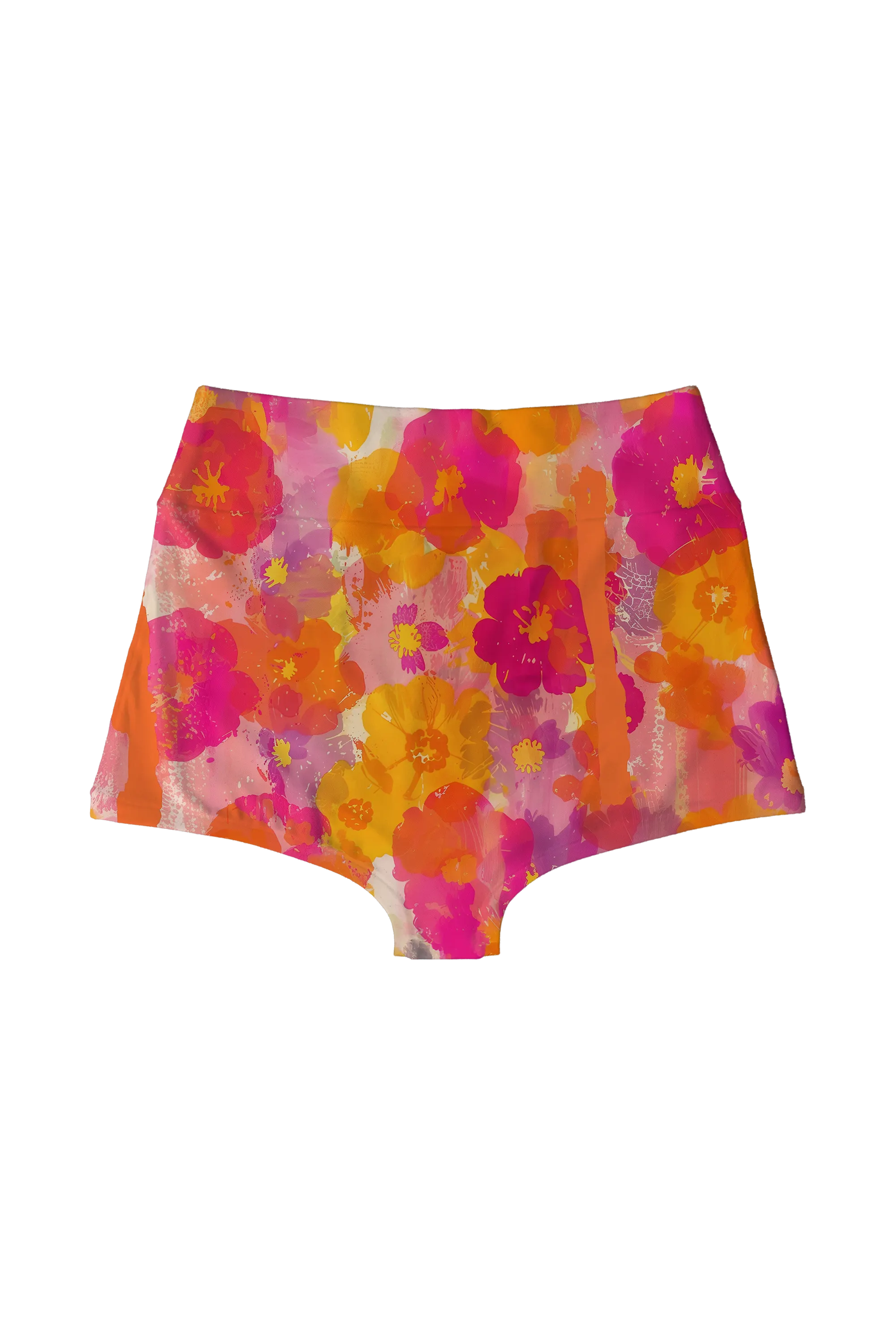 Painted Poppy Splash highwaist, back view