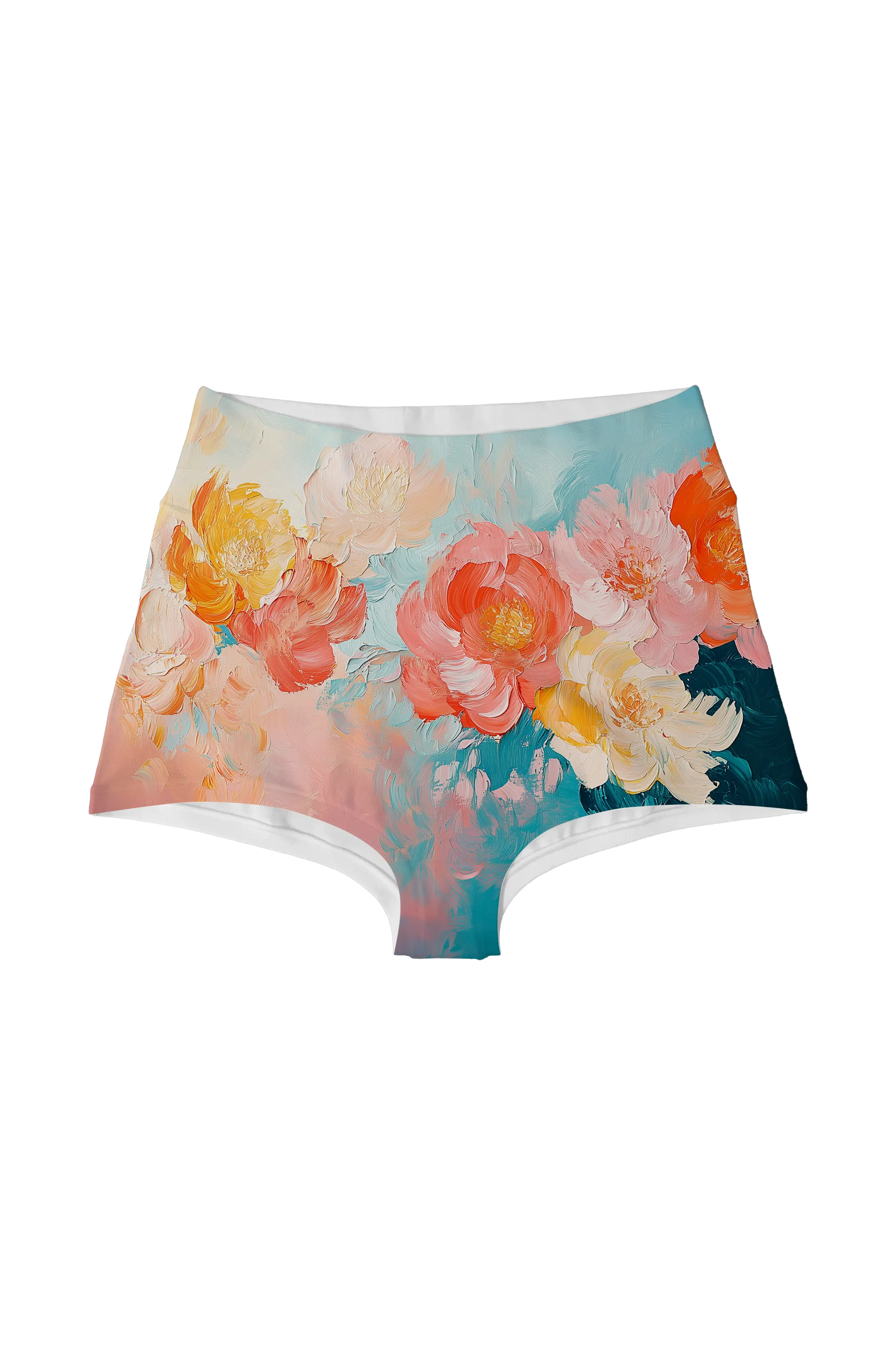 Painted Peony Dream highwaist, front view