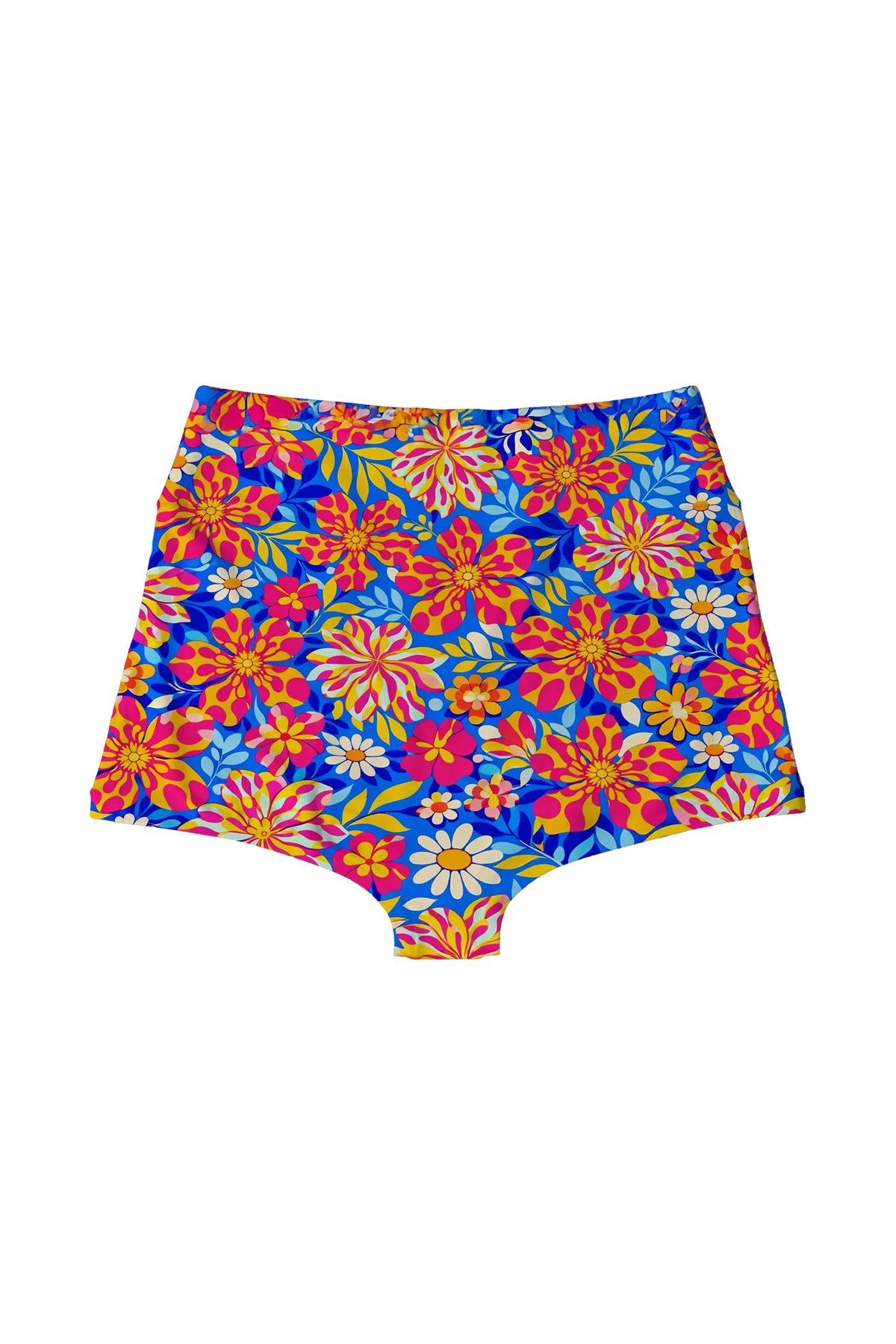Ditsy Bloom Blue highwaist, back view