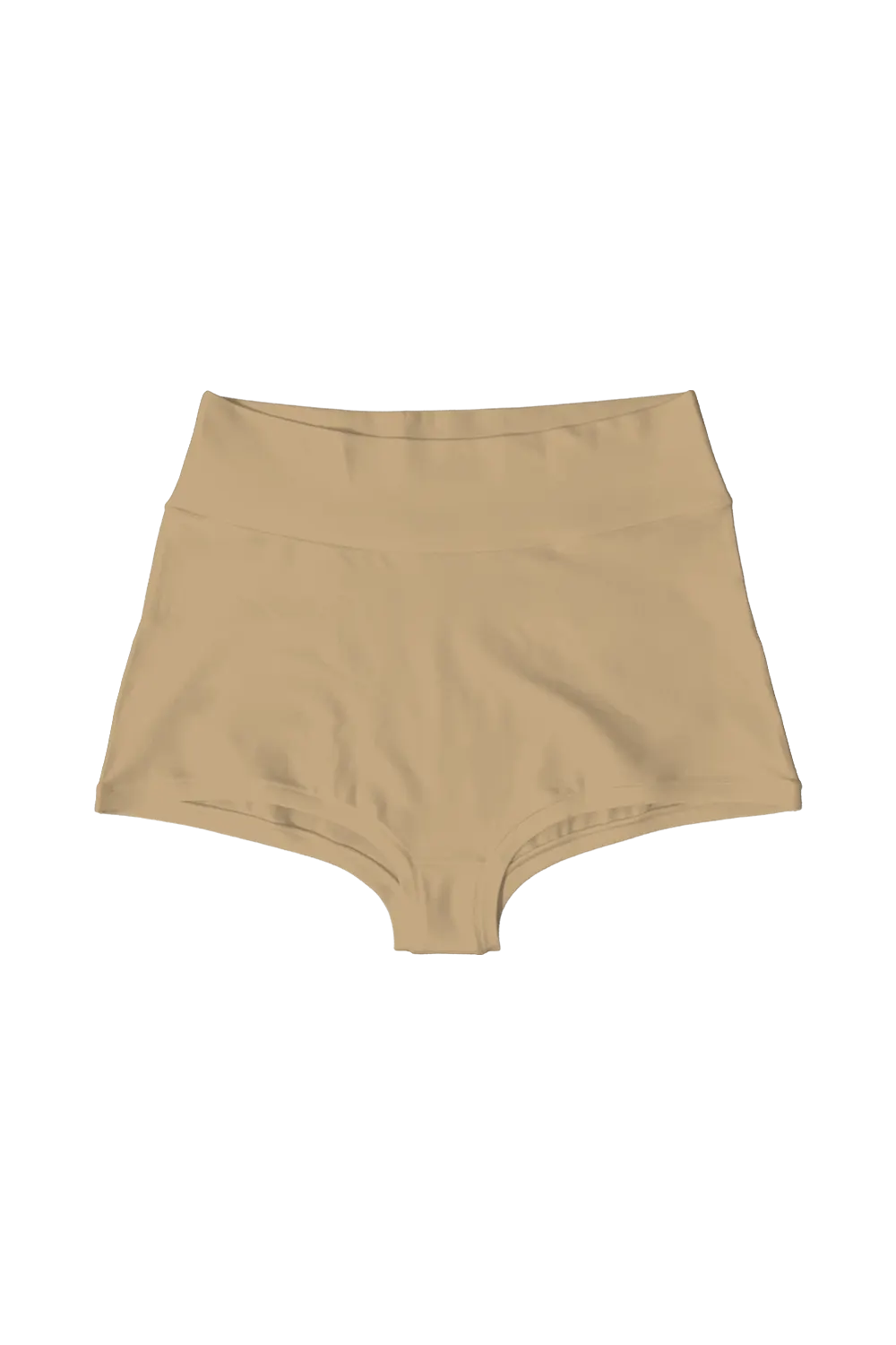 Cream High Waist Tencel high waist brief, front view