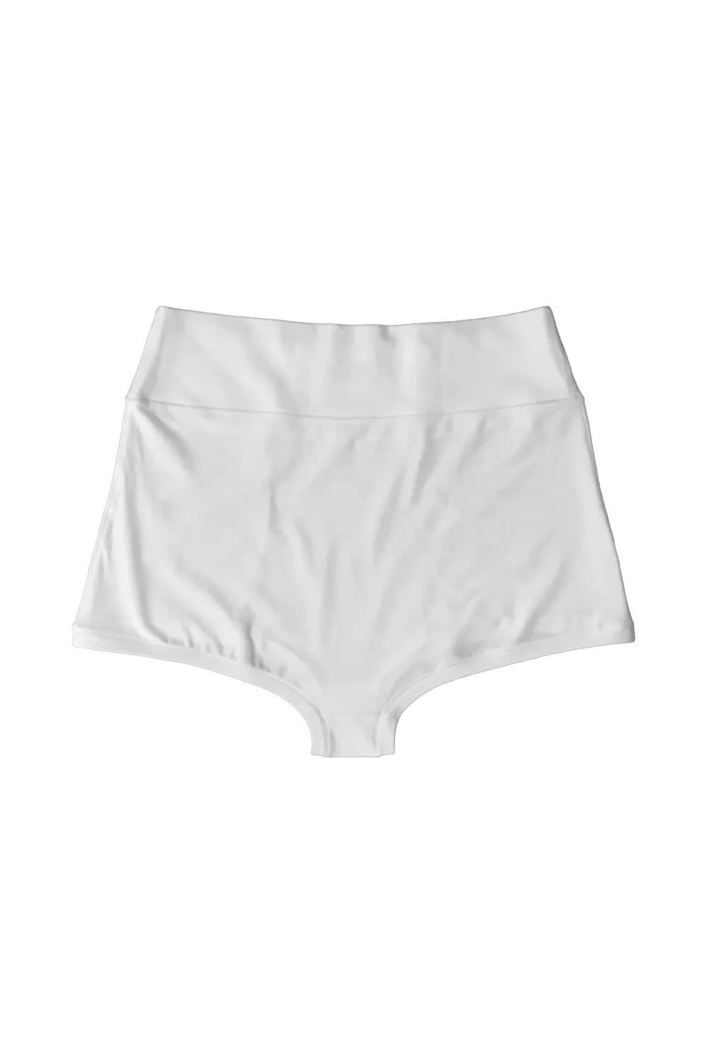 White Tencel High Waist Underwear high waist brief, back view