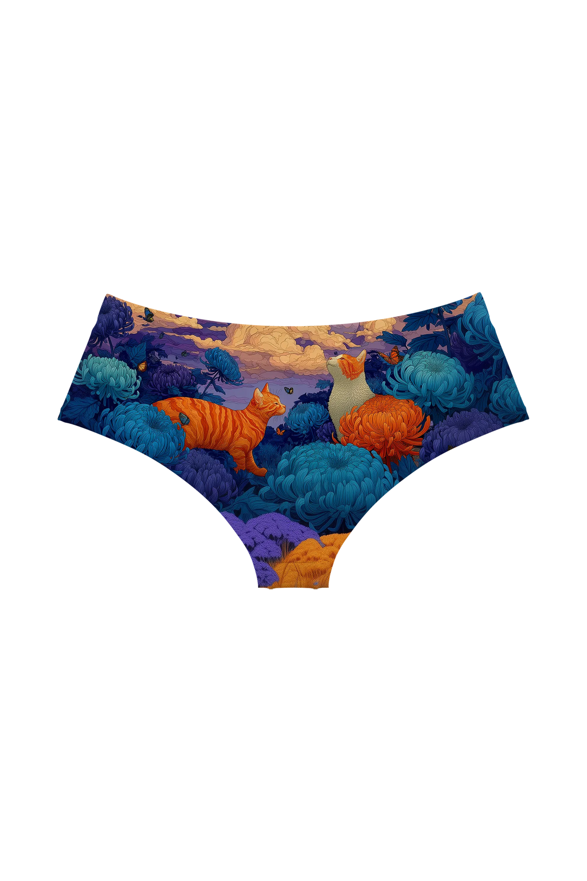 Chrysanthemum Moon Cats hipster, back view