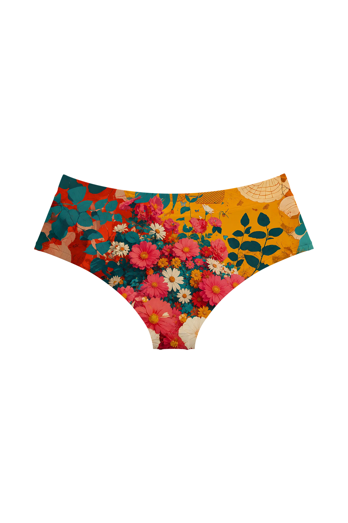 Flower Garland Cats hipster, back view