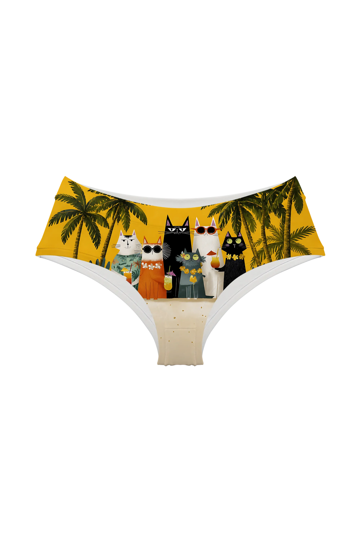 Beach Party Cats hipster, front view