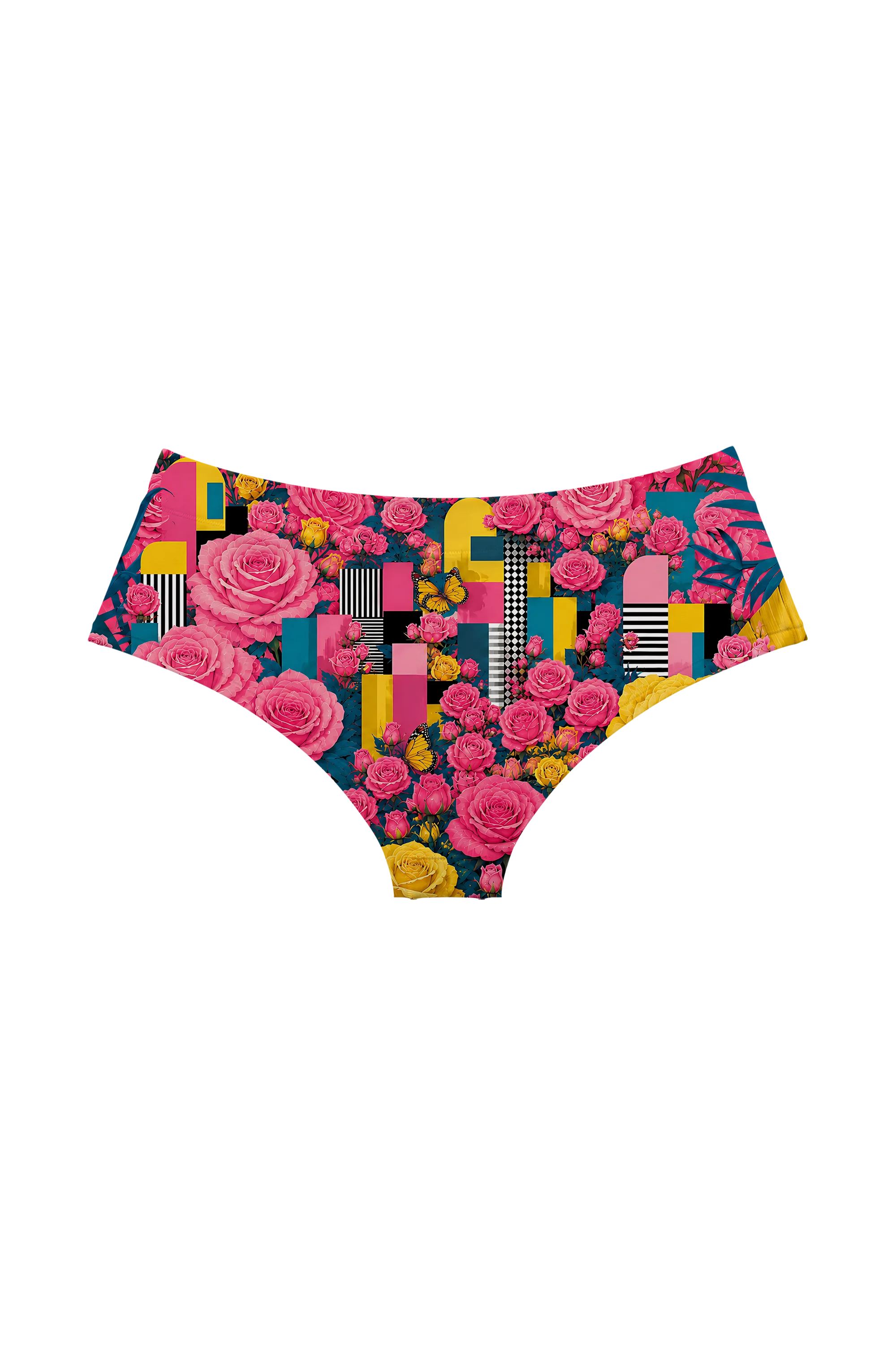 Blooming Cats hipster panty, back view