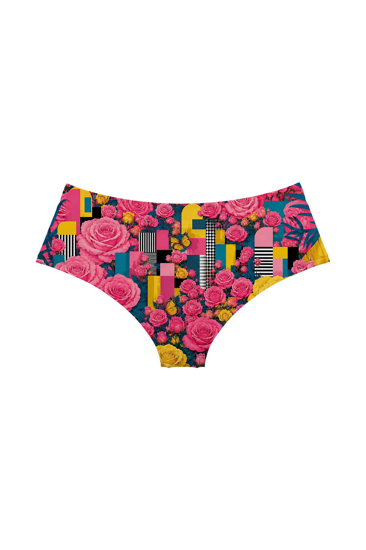 Blooming Cats hipster panty, back view