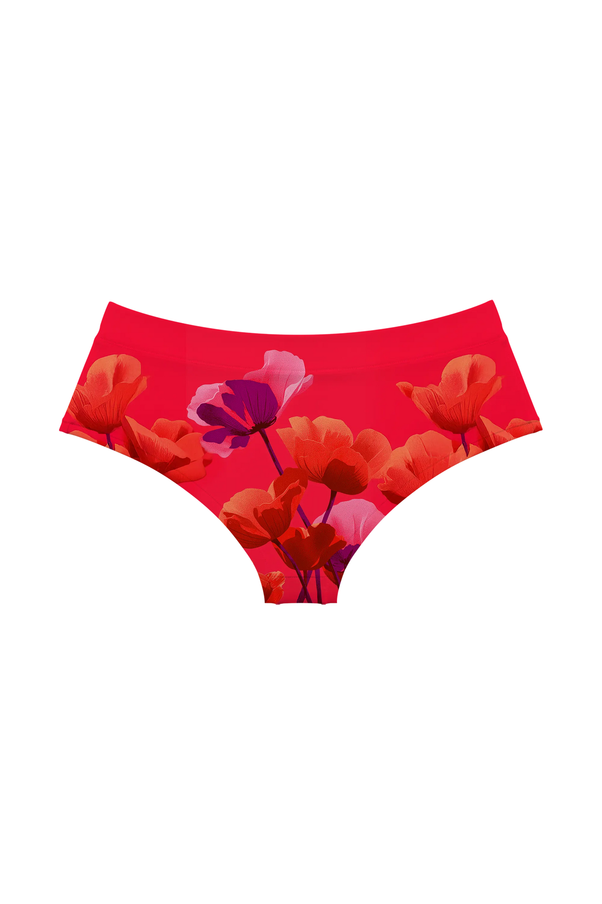 Crimson Poppies hipster, back view