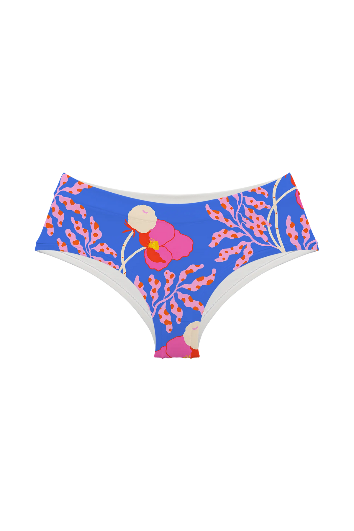 Peony Branch Blue hipster, front view