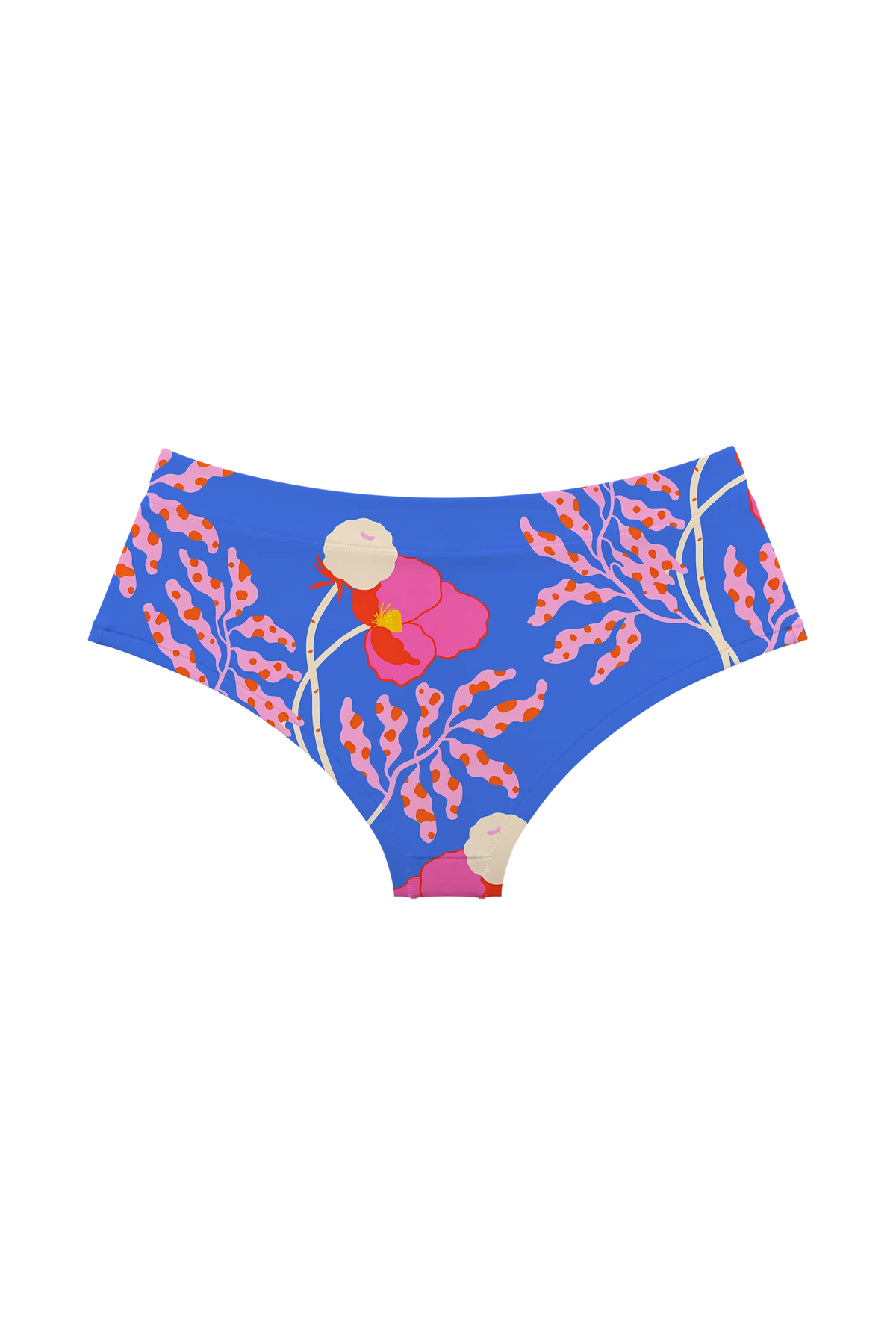 Peony Branch Blue hipster, back view