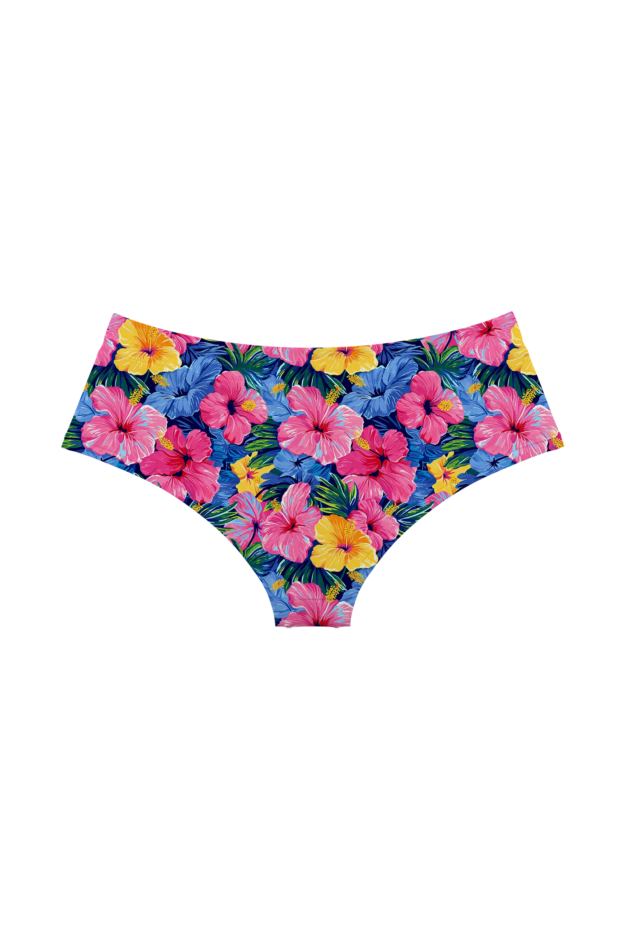 Tropical Hibiscus Tile hipster, back view