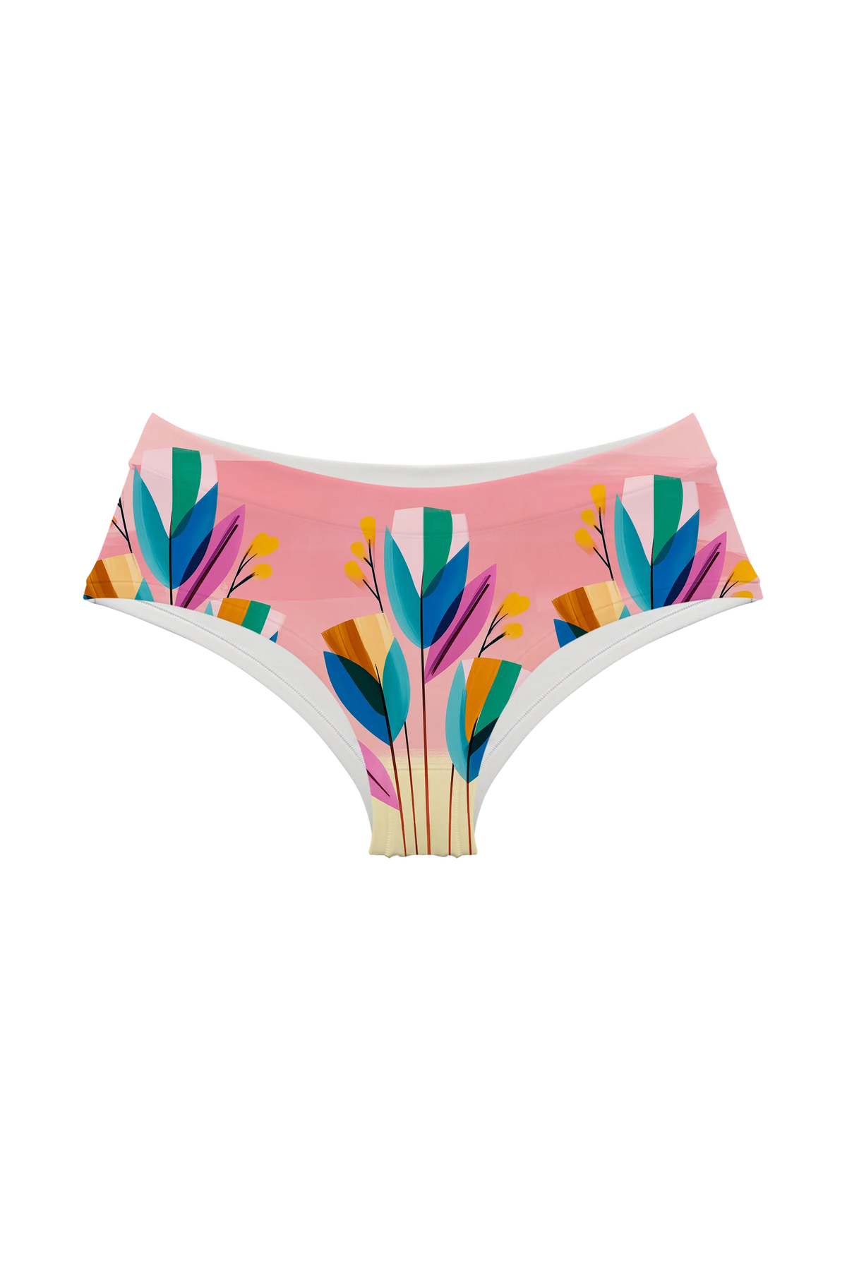 Striped Tulip Abstract hipster, front view