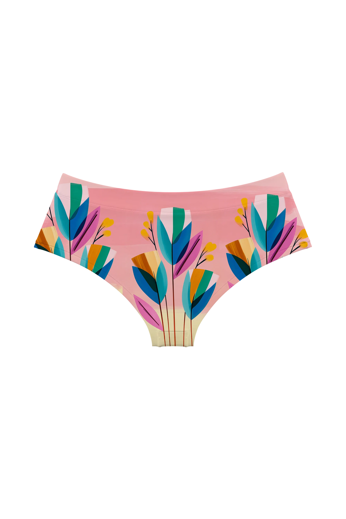 Striped Tulip Abstract hipster, back view