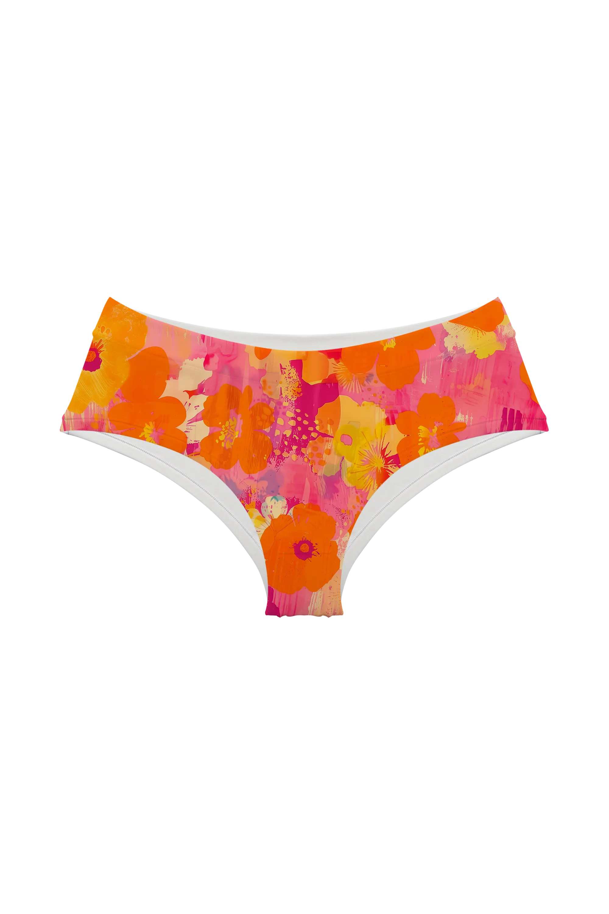 Painted Poppy Splash hipster, front view