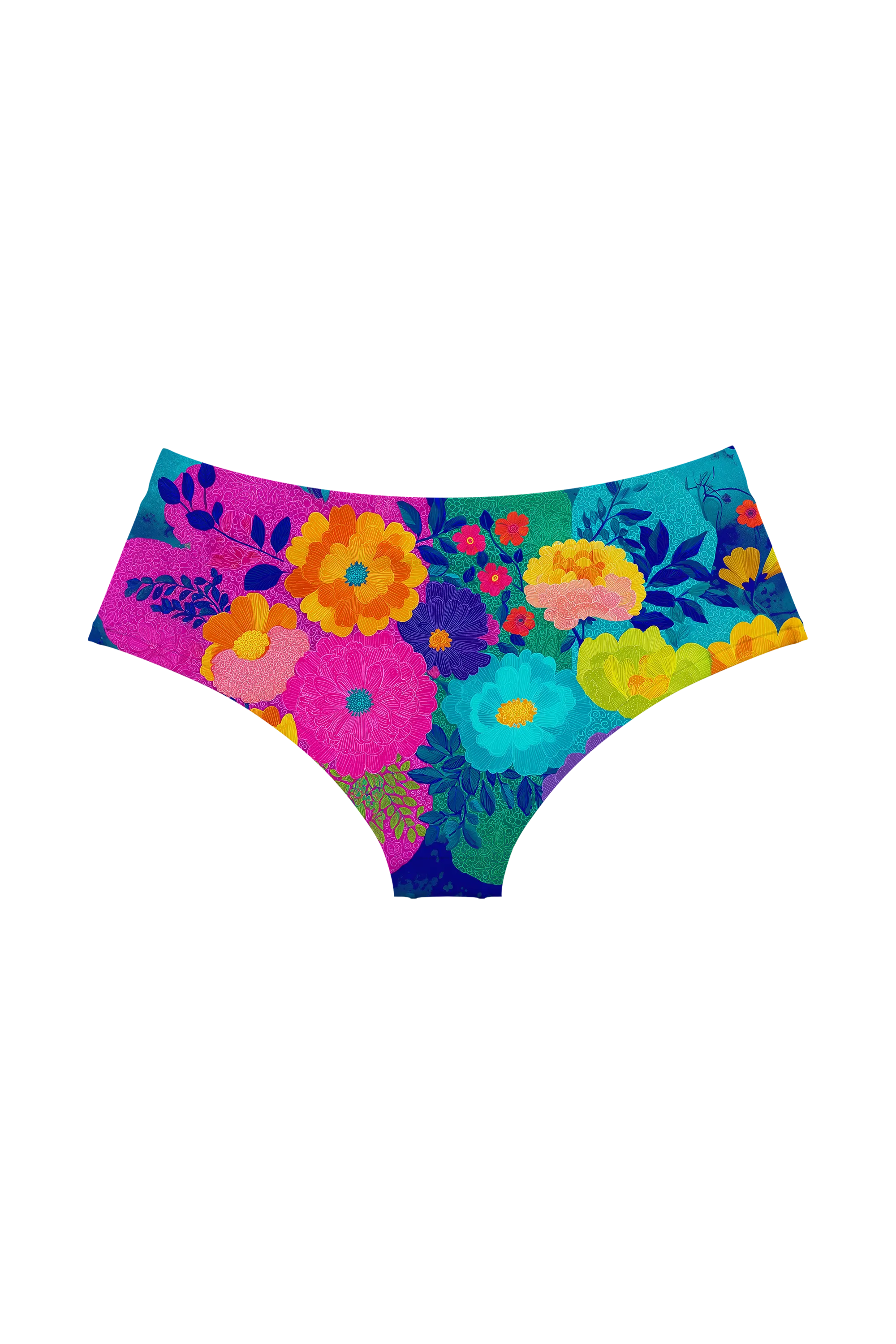 Neon Jungle Bloom hipster, back view