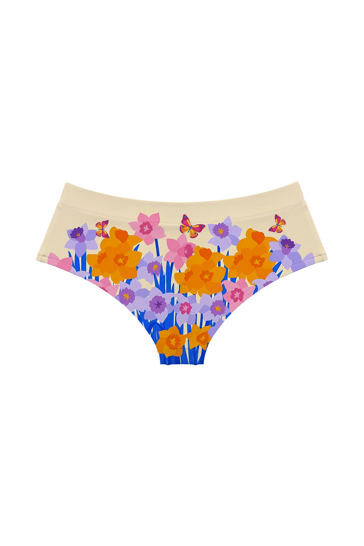 Pastel Daffodil Field hipster, back view