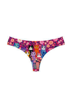 Thong - Pink Rose Cat Garden